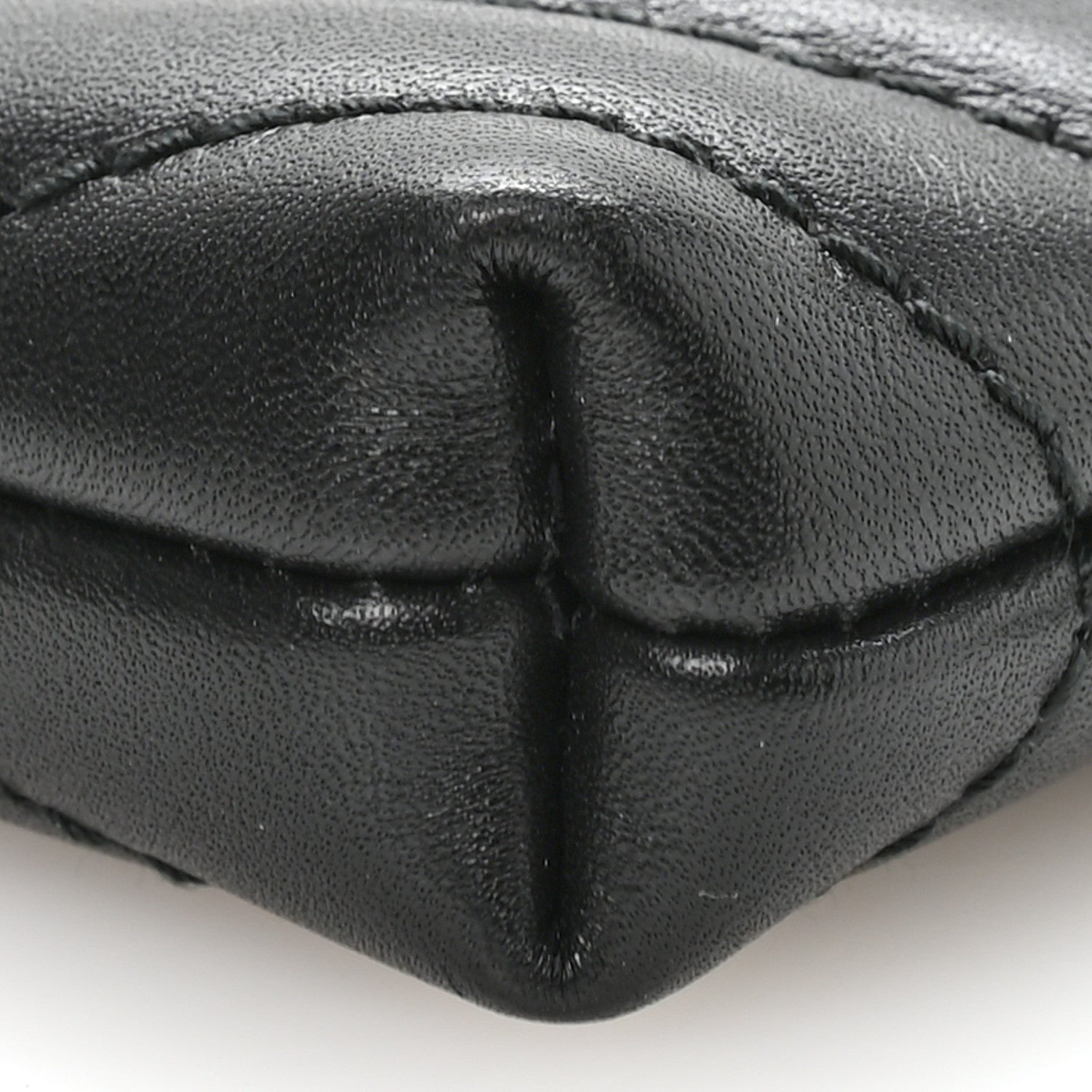 Gucci Calfskin Matelasse Mini GG Marmont Chain Bag Black