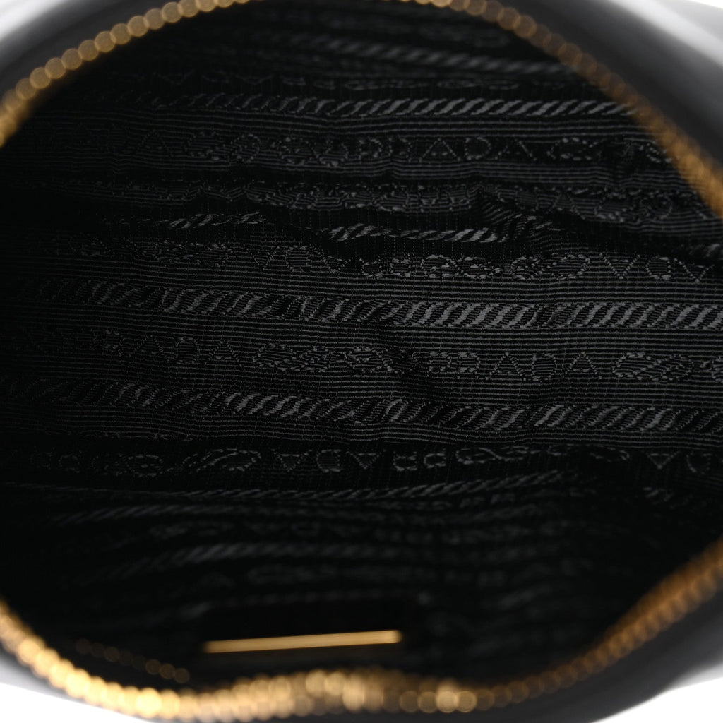Prada Tessuto Nylon Saffiano Mini Re-Edition 2005 Bag Black