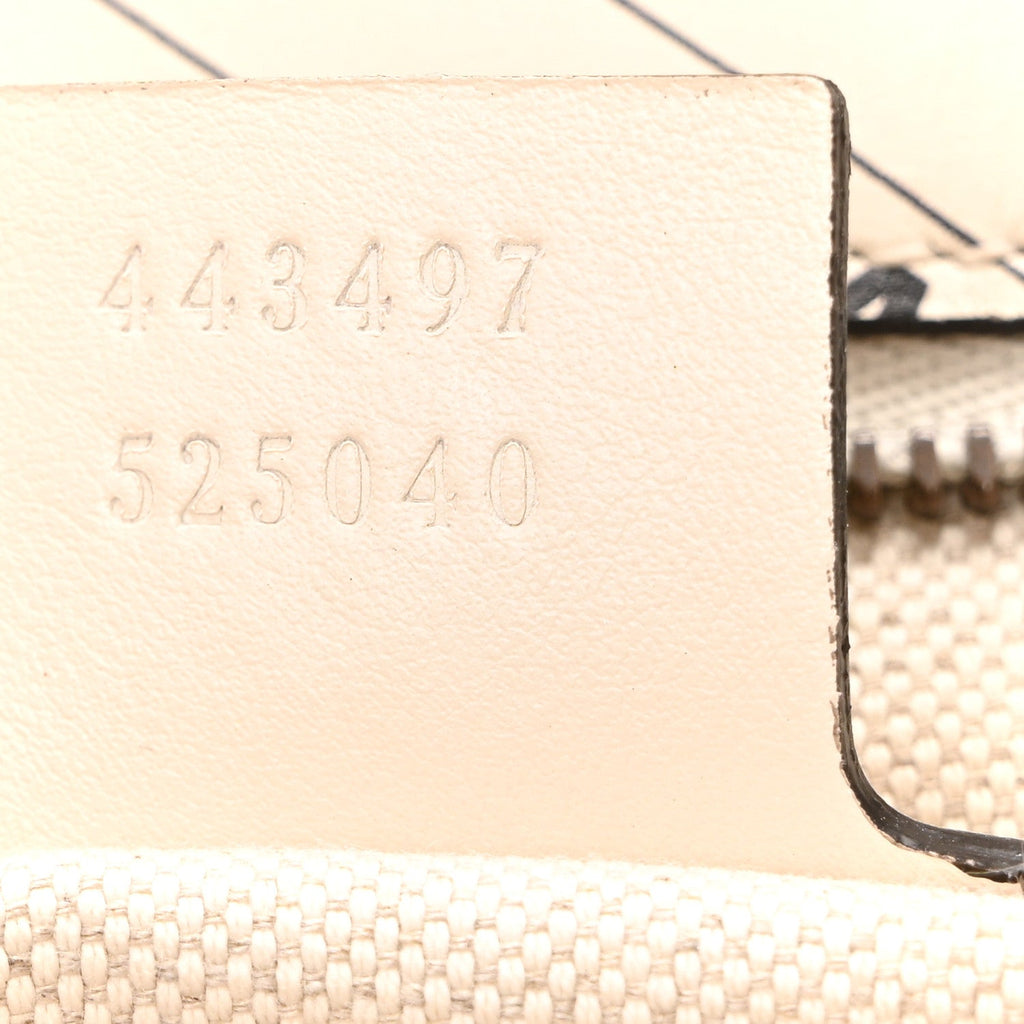 Gucci X BALENCIAGA Calfskin Matelasse Logo Print Small GG Marmont Shoulder Bag White
