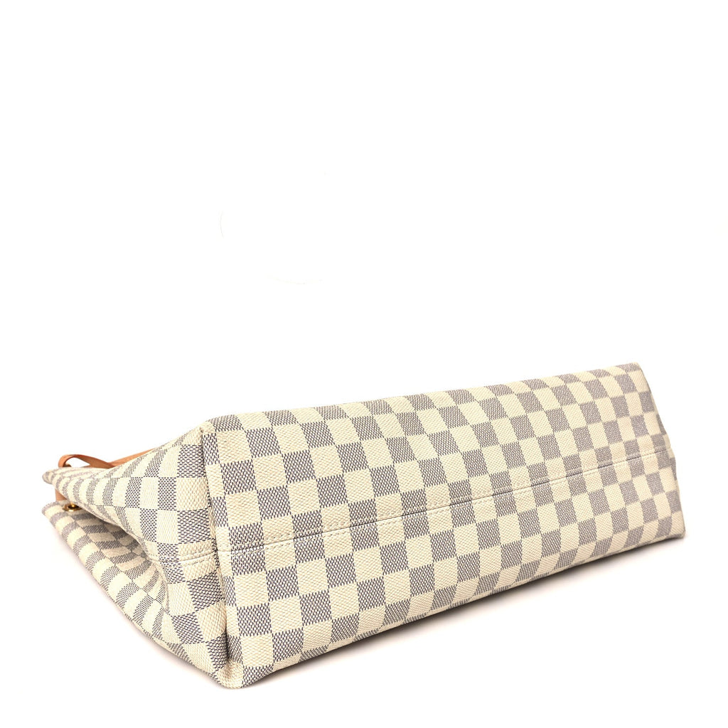Louis Vuitton Damier Azur Graceful MM Rose Ballerine