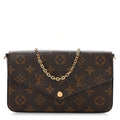 Louis Vuitton Monogram Pochette Felicie Chain Wallet Fuchsia