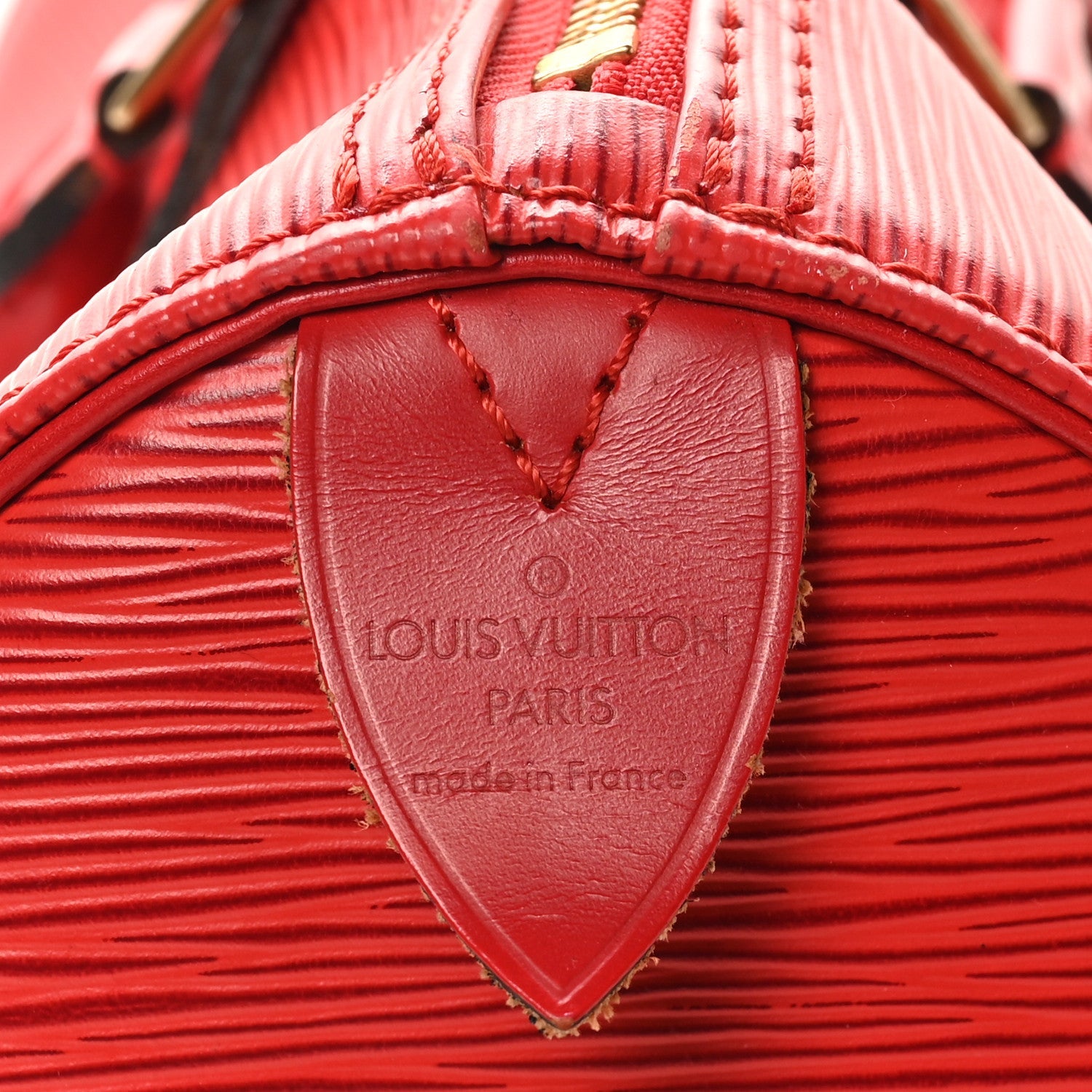 Louis Vuitton Epi Speedy 30 Castillan Red
