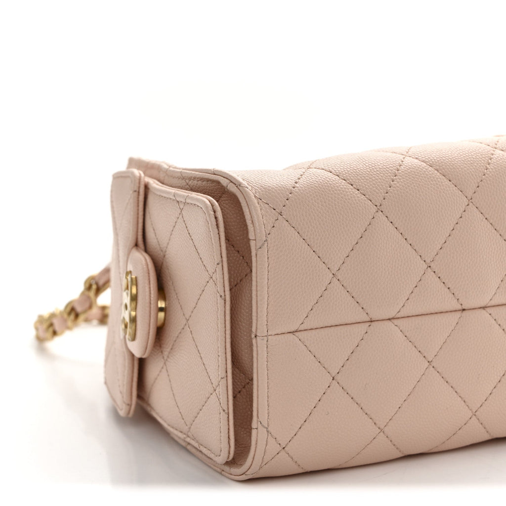 Chanel Caviar Quilted Mini Chanel 25 Handbag Light Pink