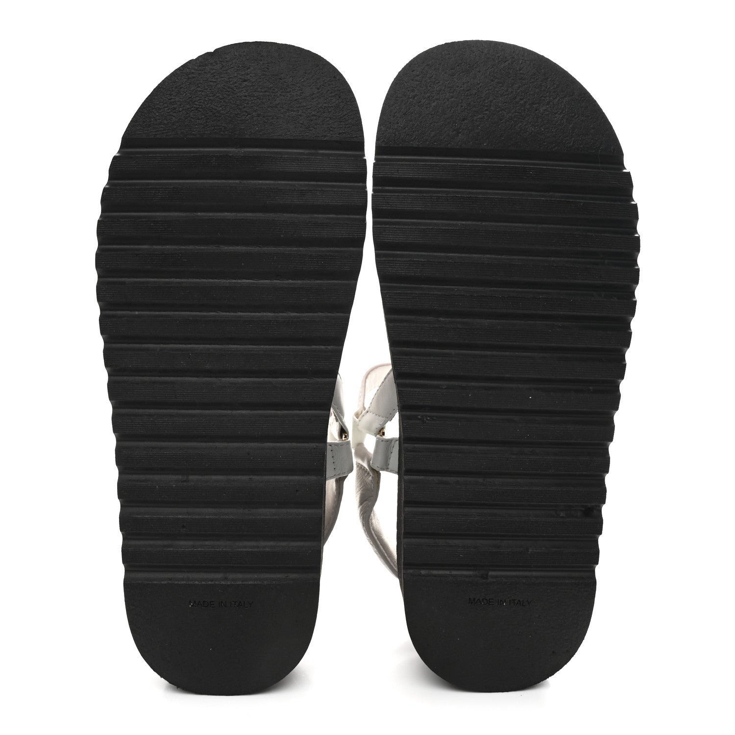Lambskin Quilted CC Logo Platform Sandals 38 Black White Pink