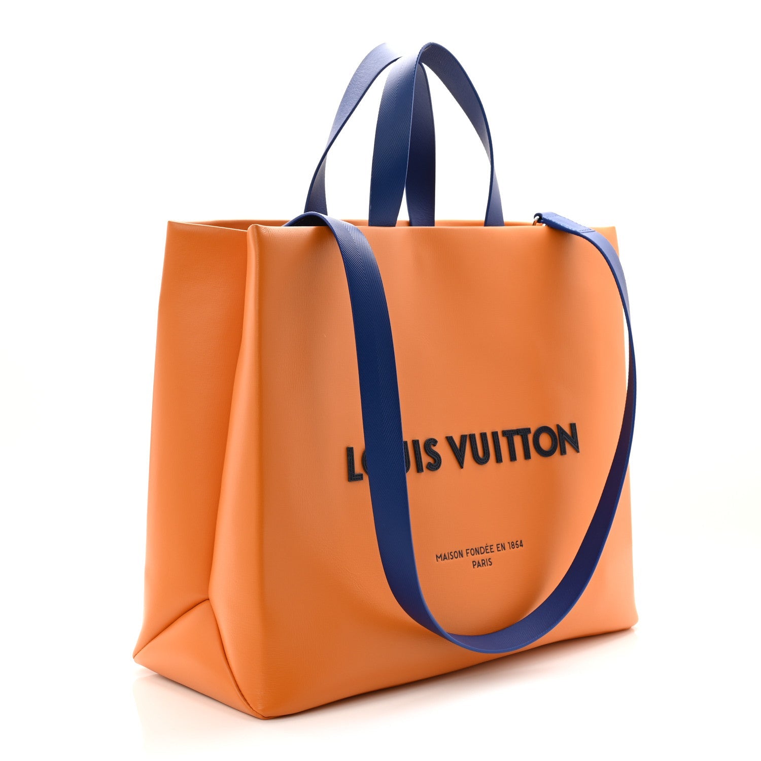 Louis Vuitton Cowhide Shopper Bag MM Safran