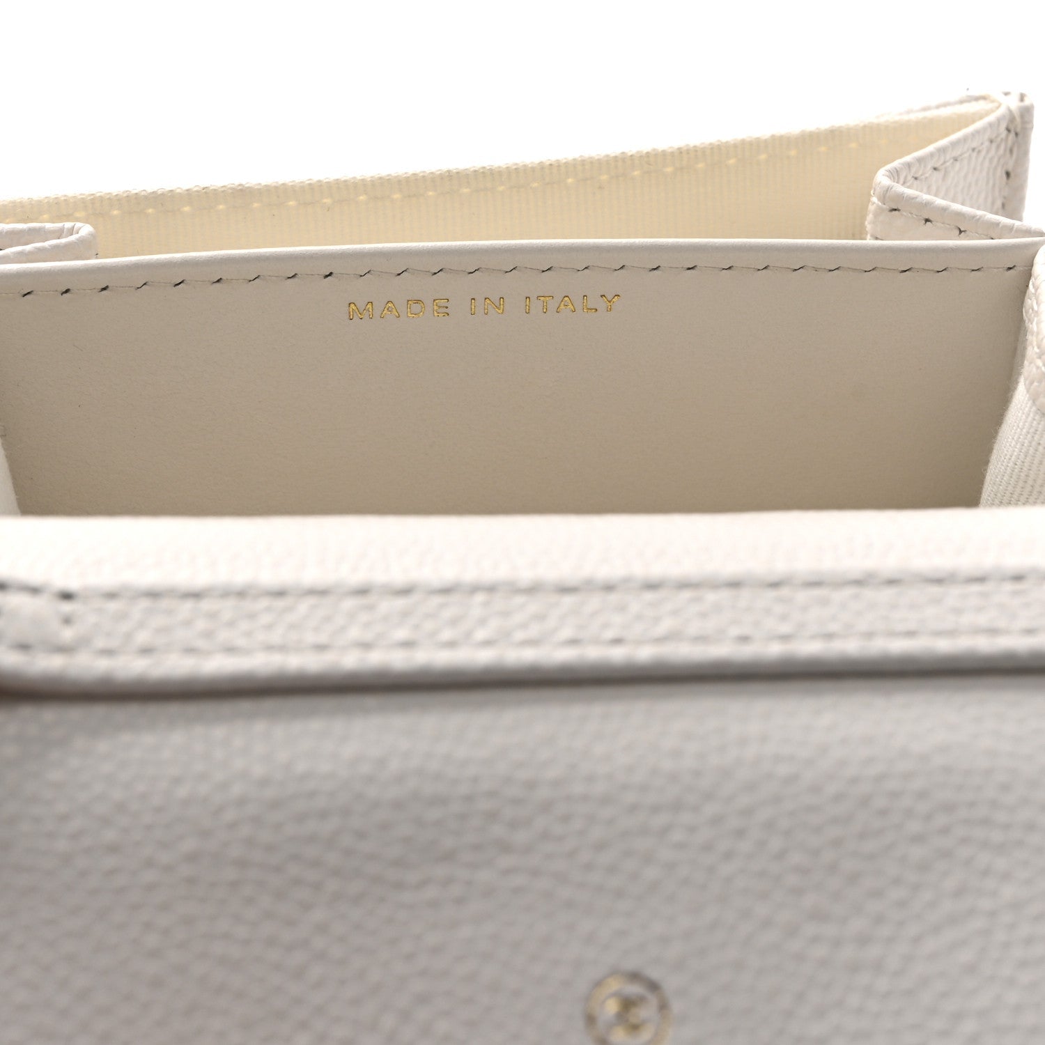 Chanel Caviar Quilted Flap Card Holder On Chain White