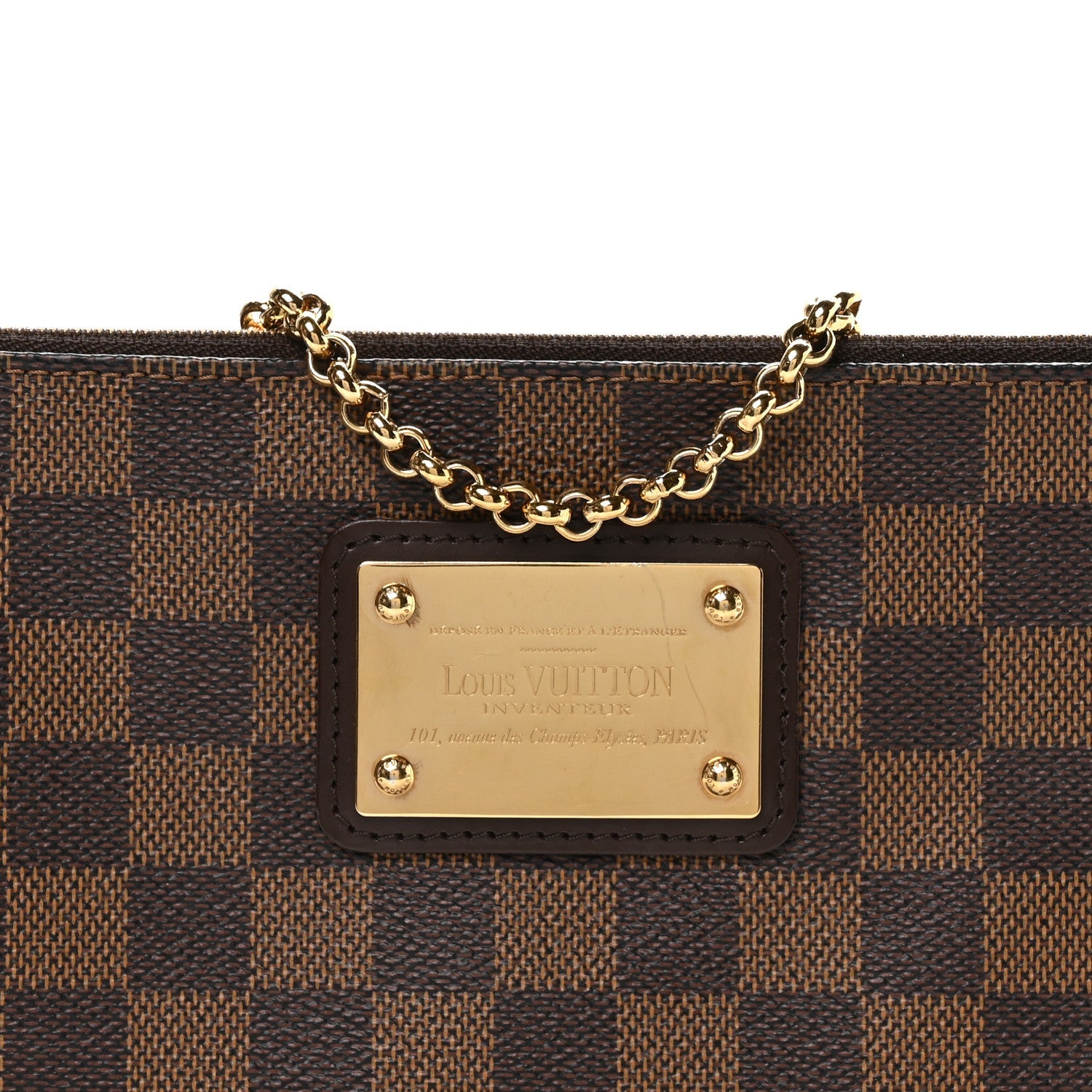 Louis Vuitton Damier Ebene Eva Clutch