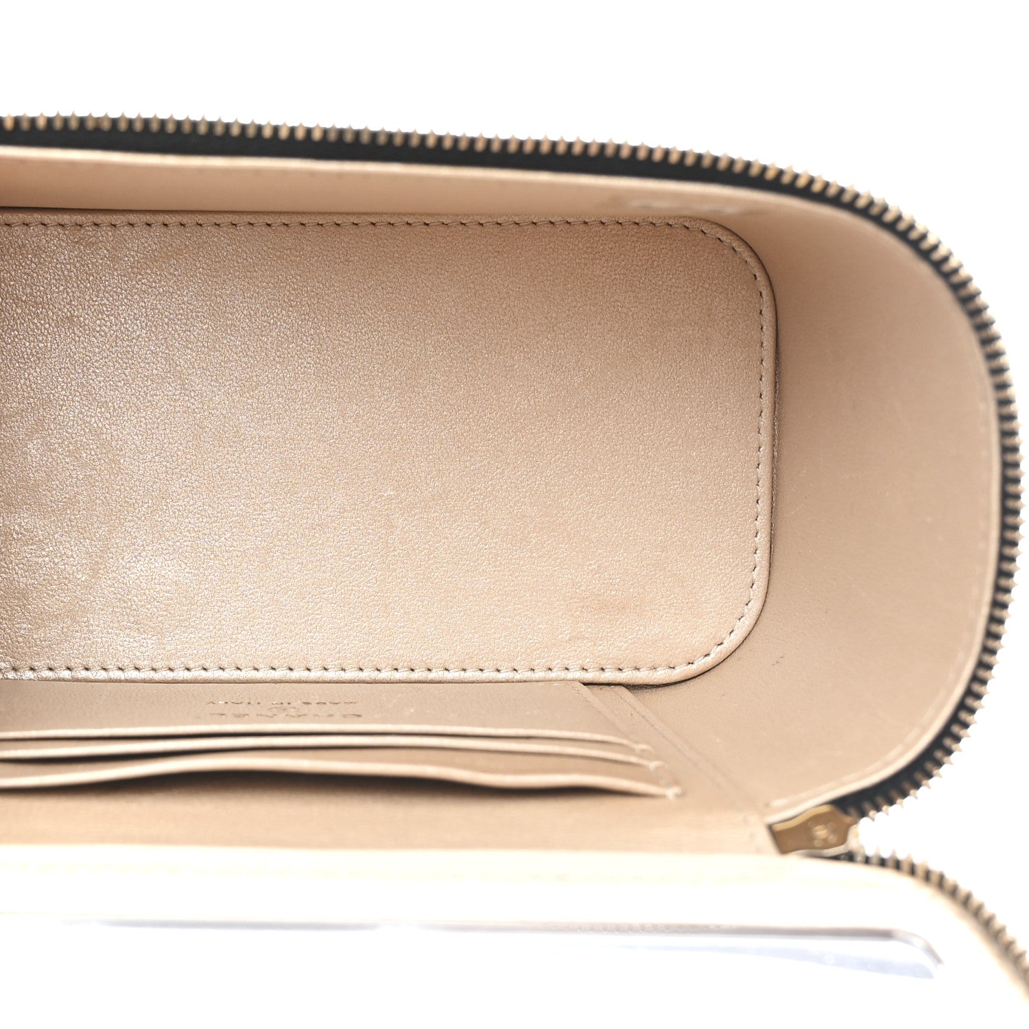 Chanel Lambskin Quilted Small CC Dynasty Vanity Case With Chain Black