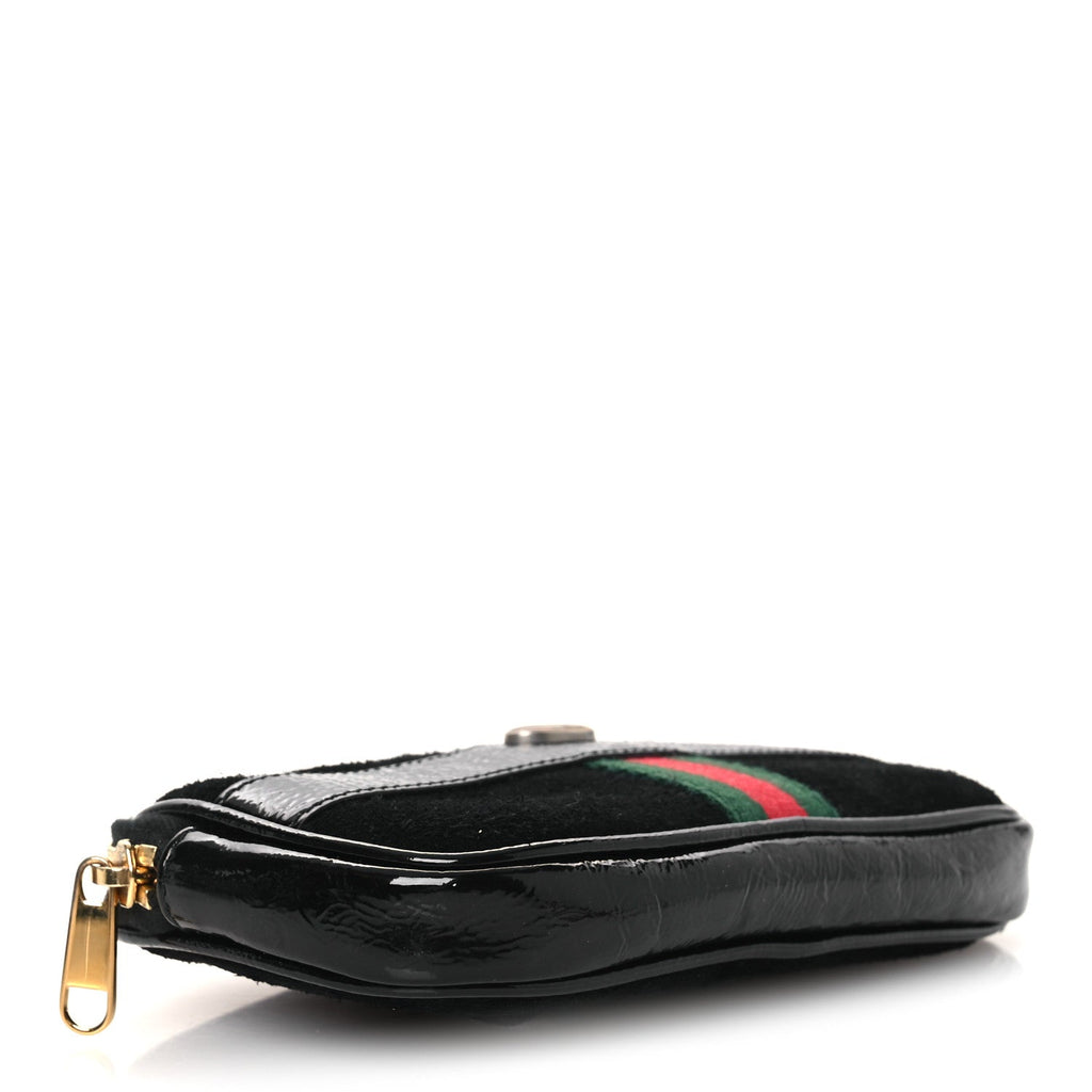 Gucci Suede Patent Ophidia Belted iPhone Case 85 34 Black