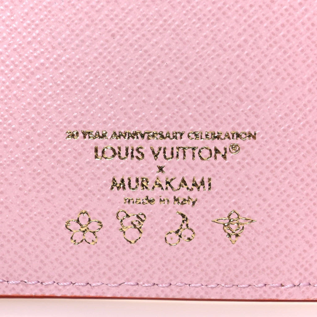 Louis Vuitton LV X TM Monogram Cherry Blossom Victorine Wallet Sakura Brown