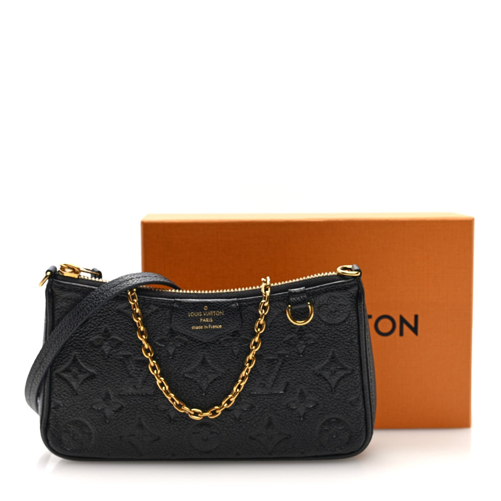 Louis Vuitton Empreinte Easy Pouch On Strap Black