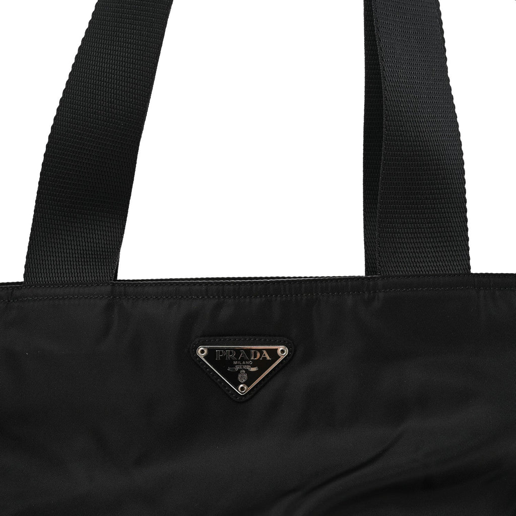 Prada Tessuto Nylon Shopping Tote Black