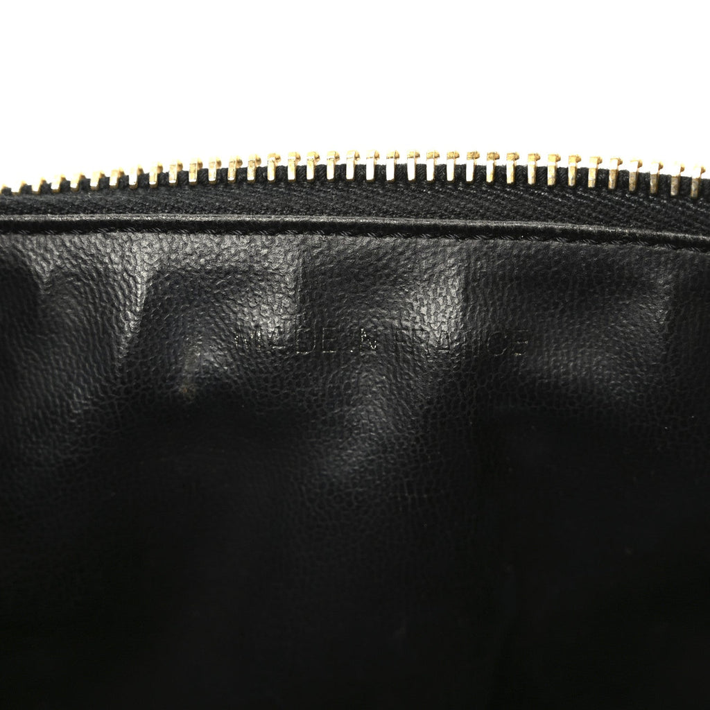 Chanel Caviar Vanity Cosmetic Case Black