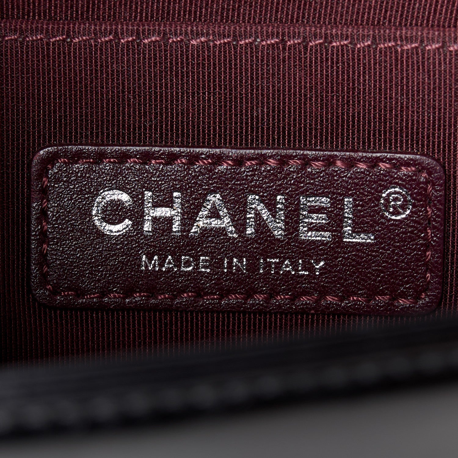 Chanel Glazed Calfskin Quilted Small Boy Chained Flap Black