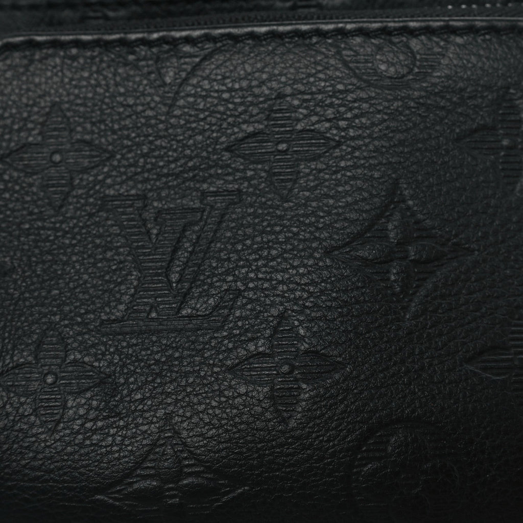 Louis Vuitton Calfskin Monogram Shadow Rush BumBag Black