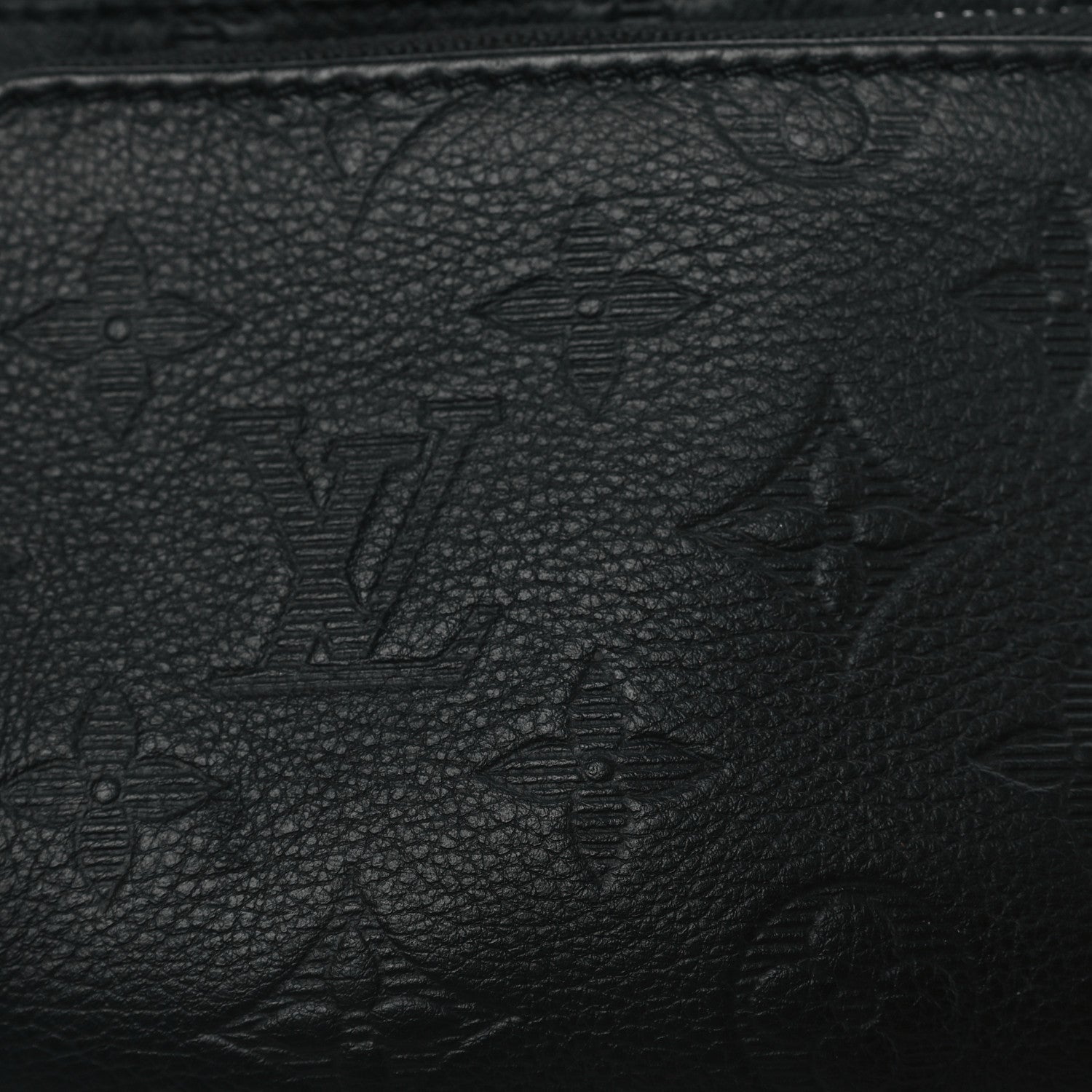 Louis Vuitton Calfskin Monogram Shadow Rush BumBag Black