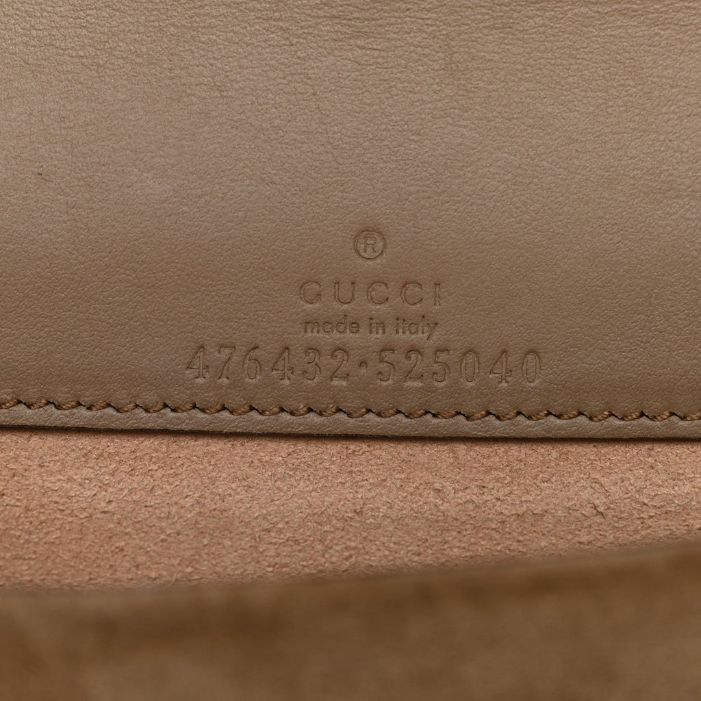 Gucci GG Supreme Monogram Super Mini Dionysus Shoulder Bag Taupe