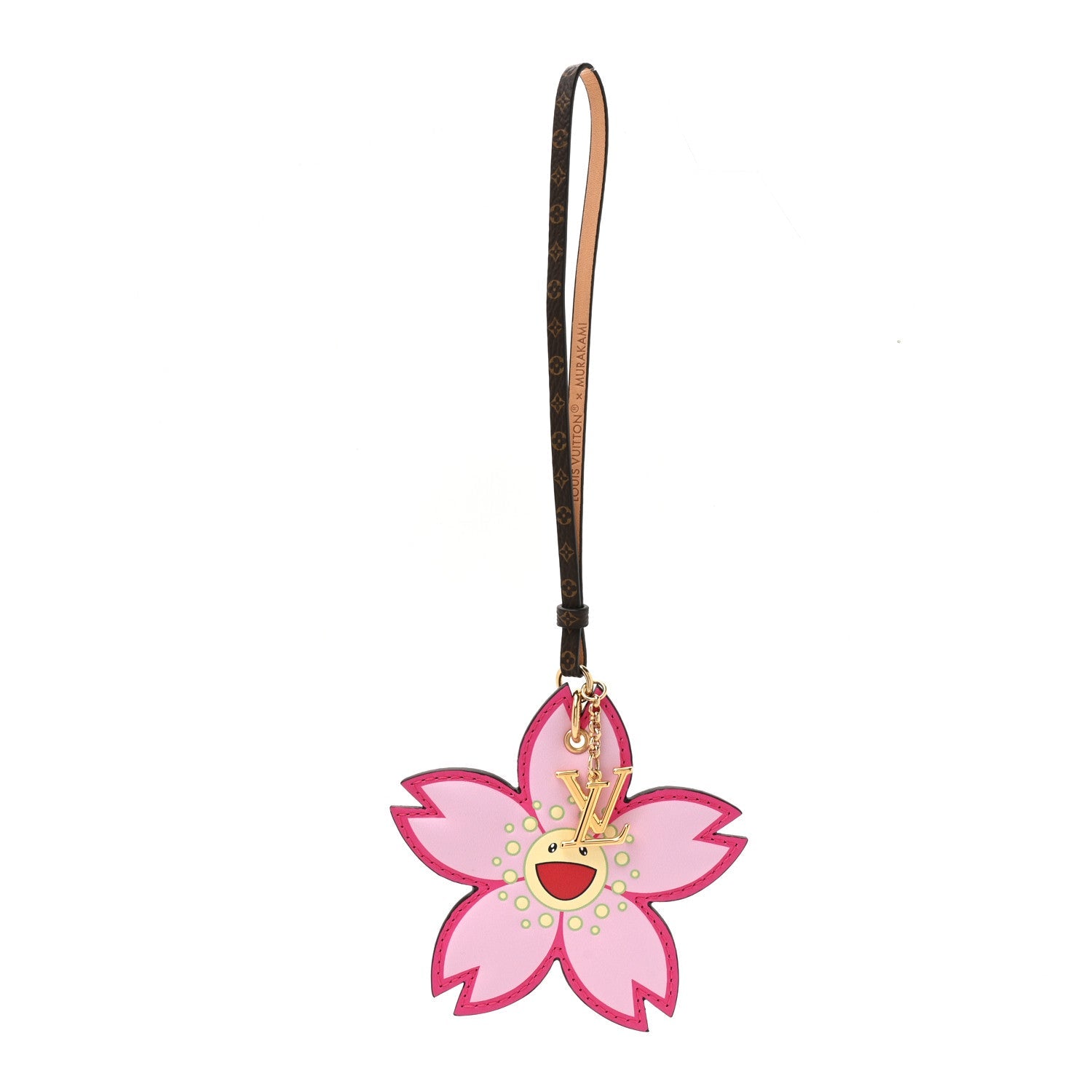 Louis Vuitton LV X TM Cherry Blossom Bag Charm Pink
