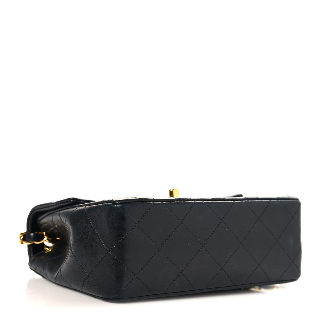 Chanel Lambskin Quilted Mini Square Flap Black