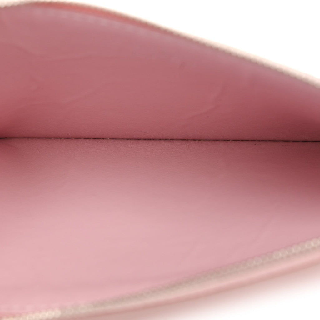 Louis Vuitton Epi Felicie Chain Wallet Zippered Insert Rose Ballerine