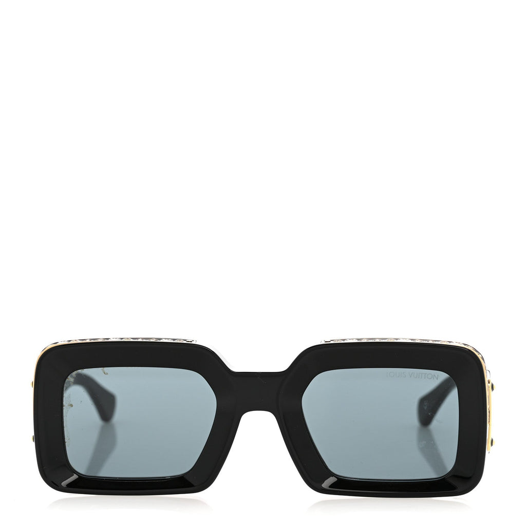 Louis Vuitton X NIGO Acetate 1.1 Zillionaires Sunglasses Z1591W Black