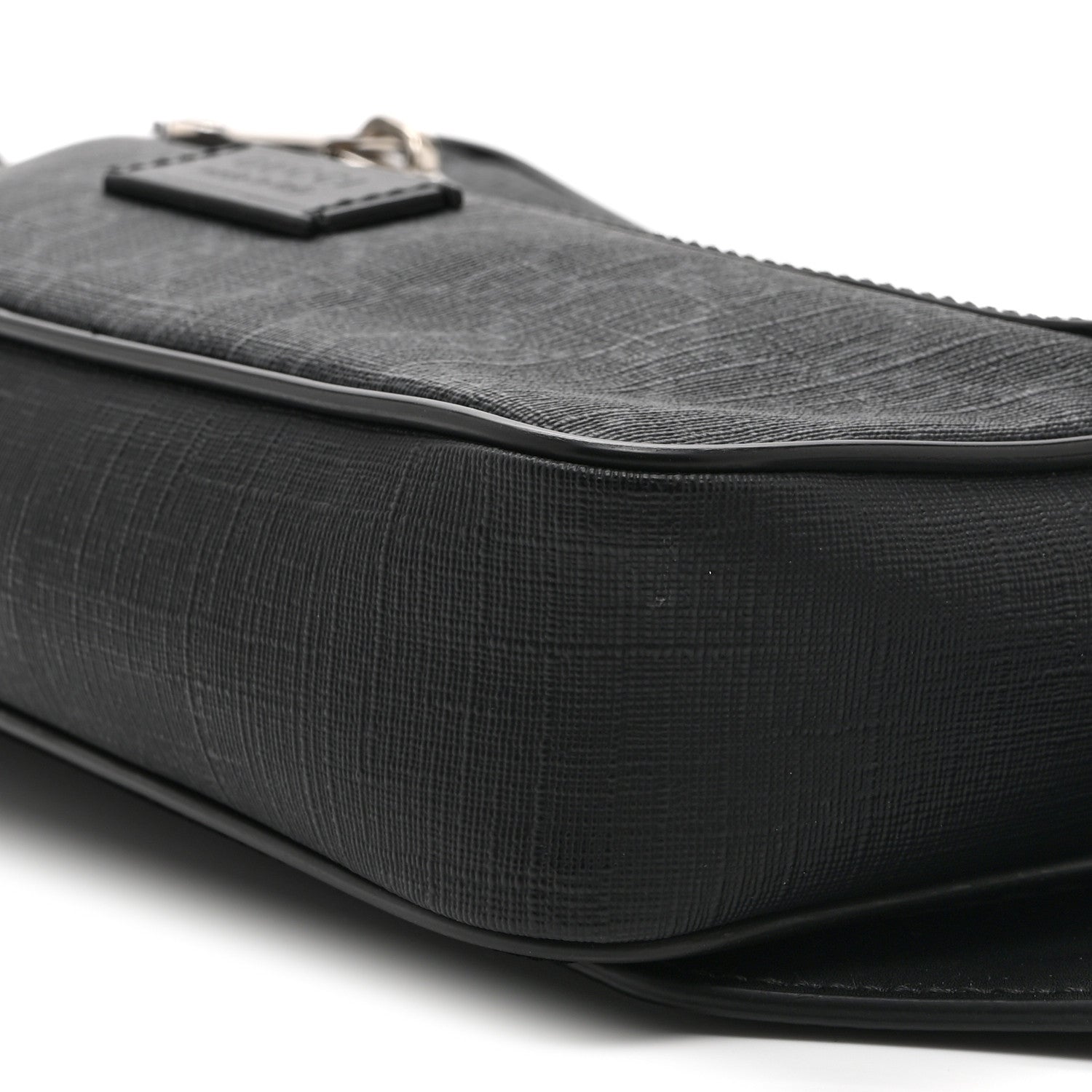 Gucci Soft GG Supreme Monogram Web Belt Bag Black Grey