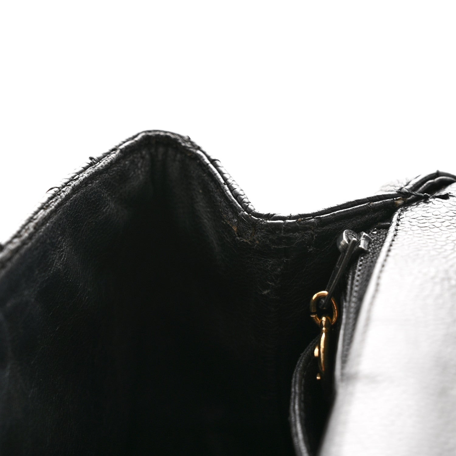 Chanel Caviar Quilted Jumbo Kelly Flap Black
