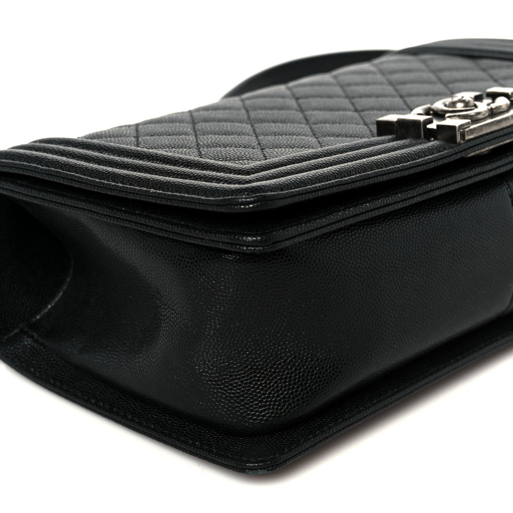 Chanel Caviar Quilted Medium Boy Flap Black