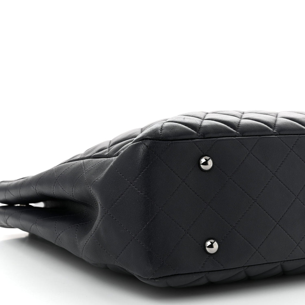 Chanel Calfskin Quilted Timeless Tote Dark Navy