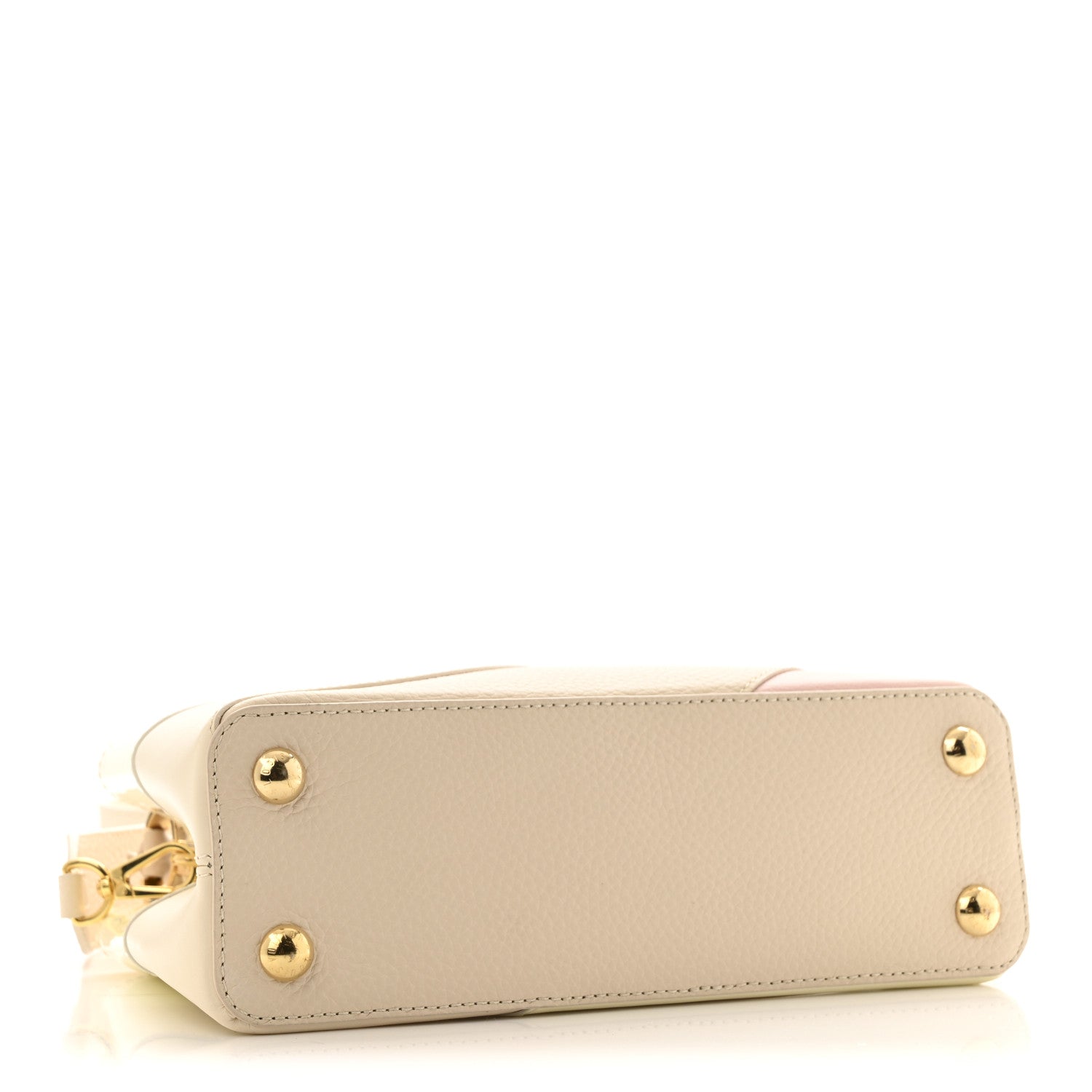 Louis Vuitton Taurillon Gelato Capucines BB Tonal Vanilla Beige
