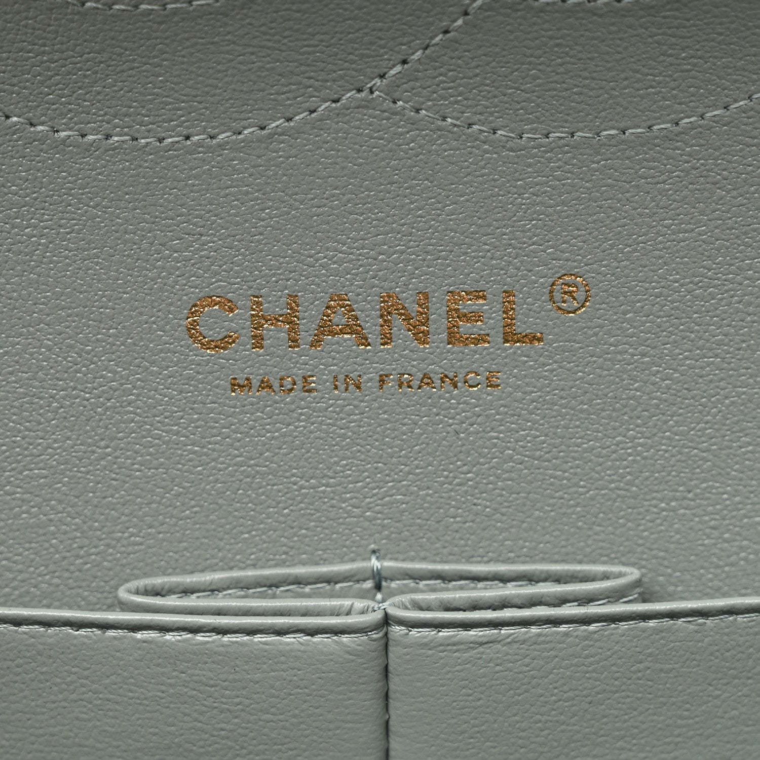 Chanel Caviar Quilted Jumbo Double Flap Light Blue