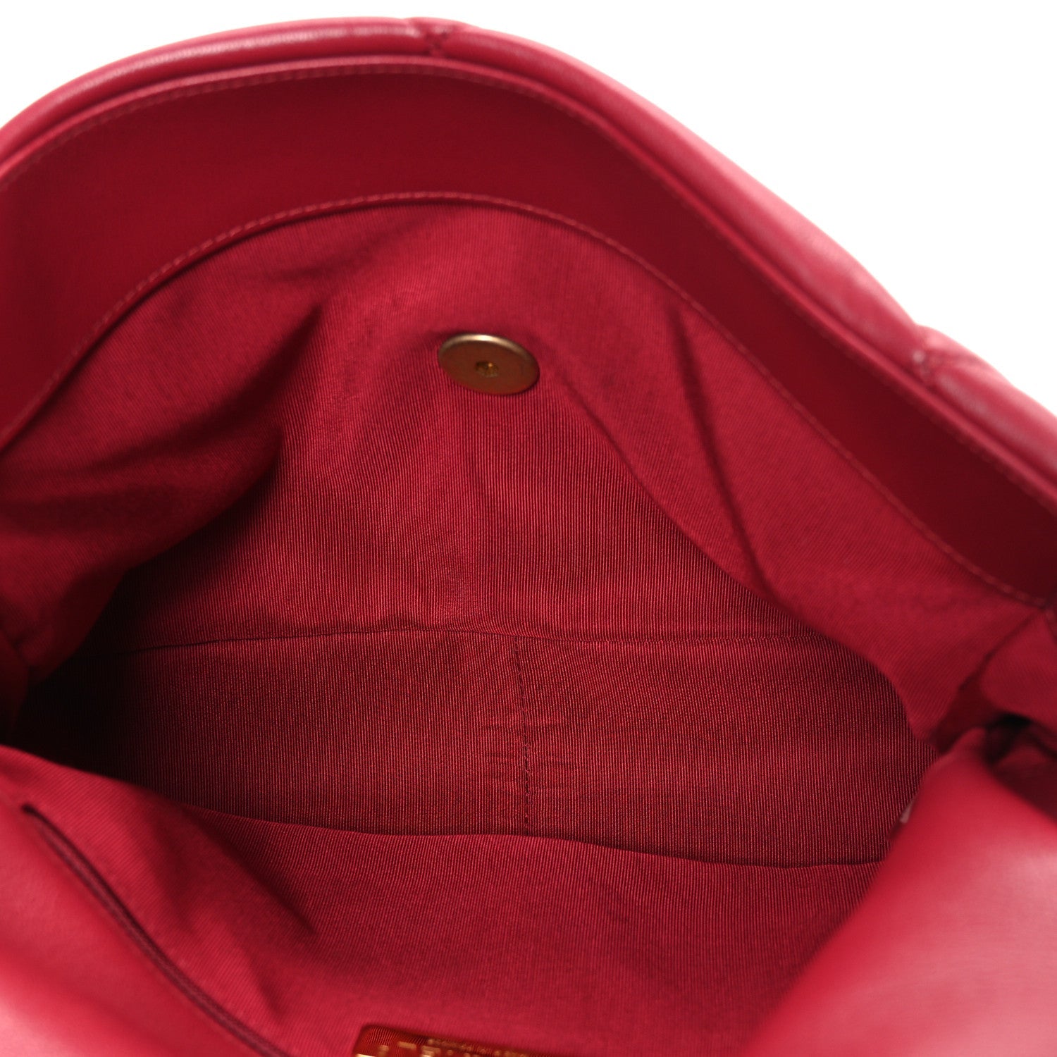 Chanel Lambskin Quilted Large Chanel 19 Flap Red