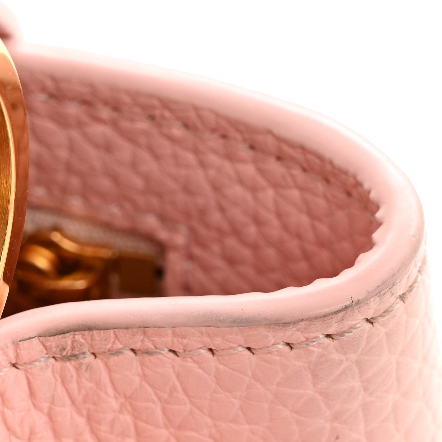 Louis Vuitton Taurillon Capucines BB Rose Jasmin