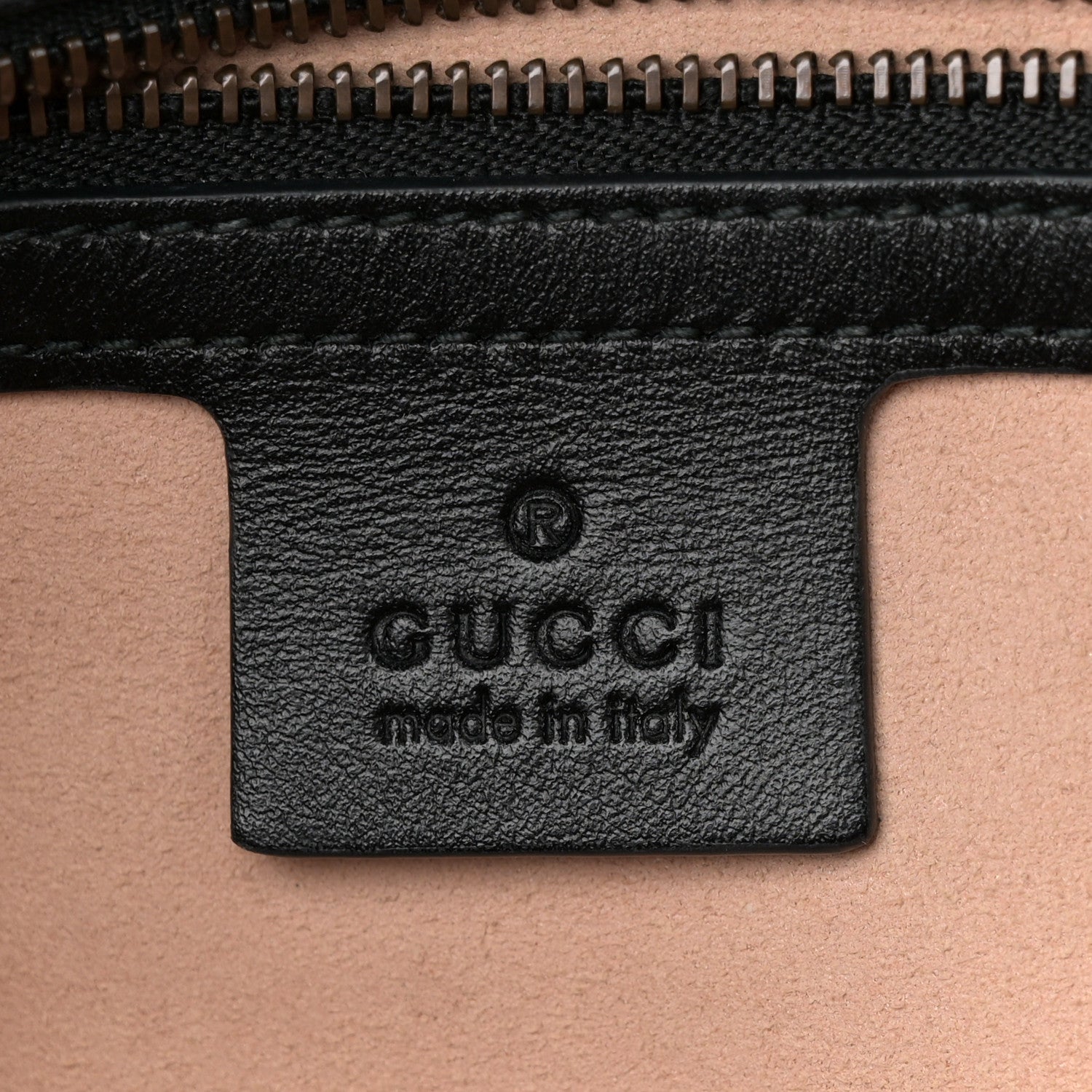 Gucci Calfskin Matelasse Small GG Marmont Shoulder Bag Black