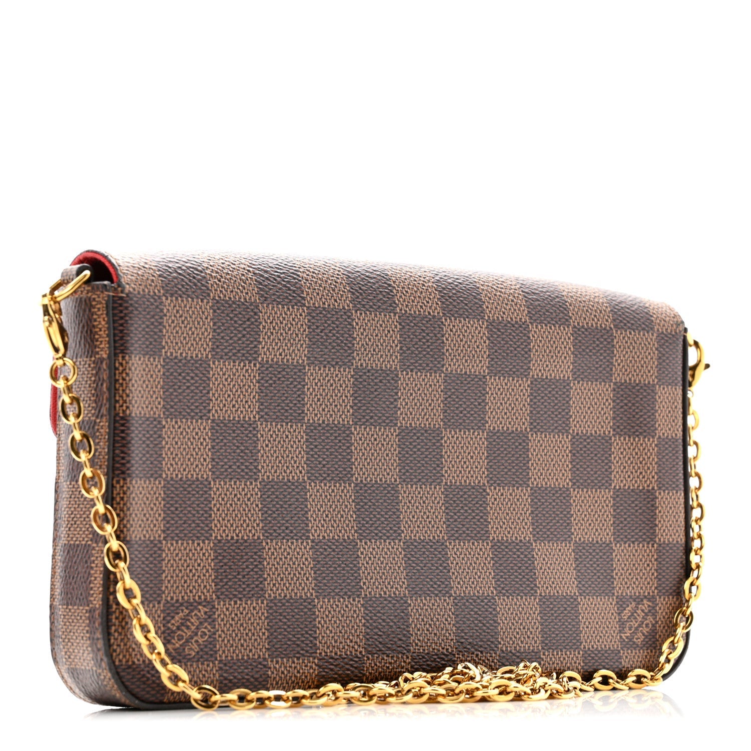 Louis Vuitton Damier Ebene Pochette Felicie Chain Wallet