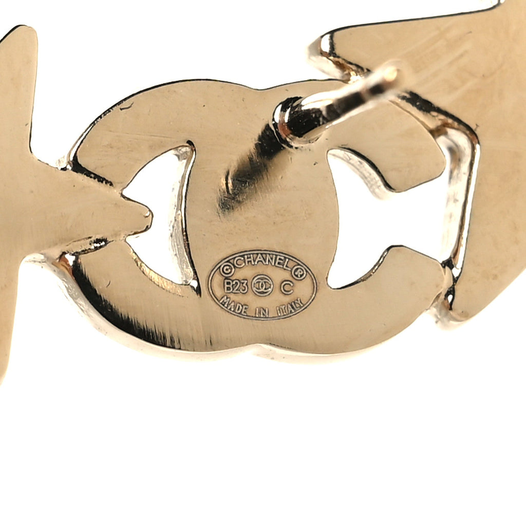 Crystal Star CC Earrings Gold