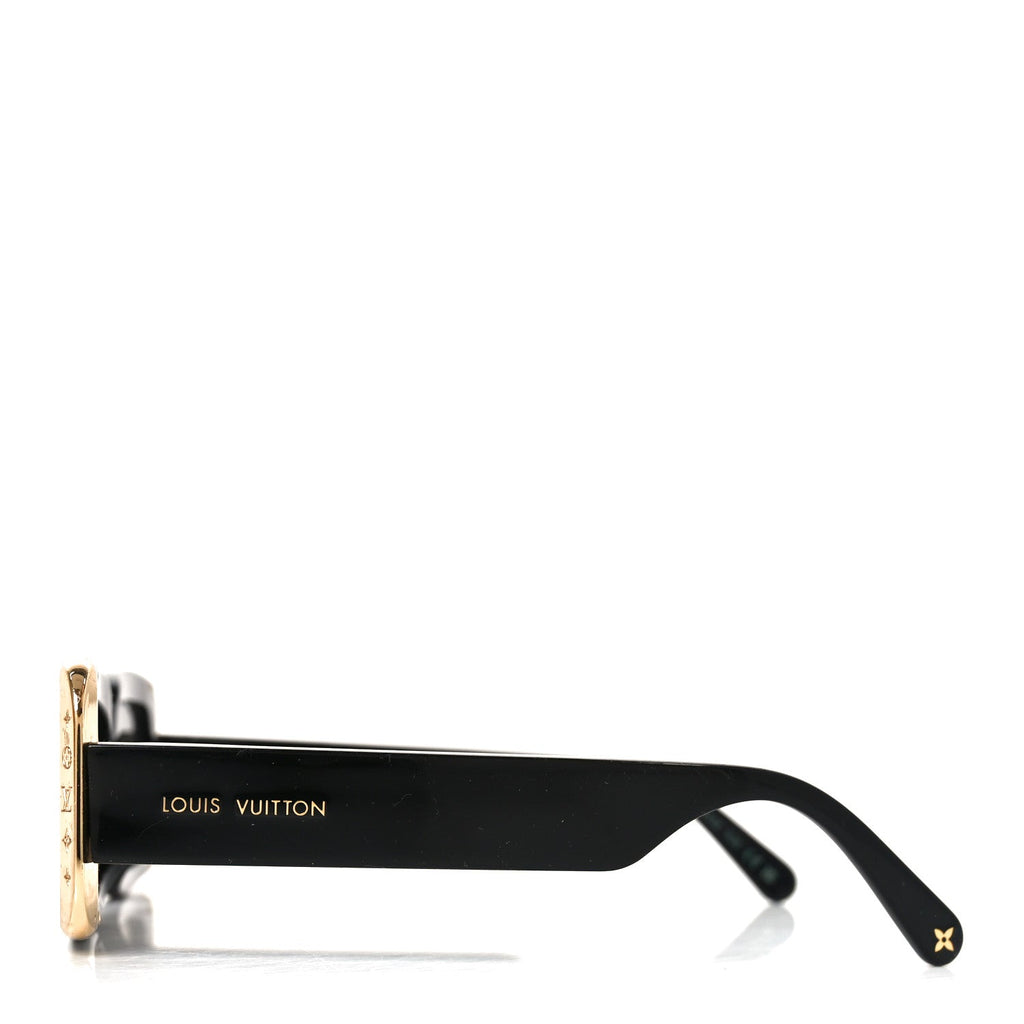 Louis Vuitton Acetate LV Moon Rectangle Sunglasses Z1653E Black