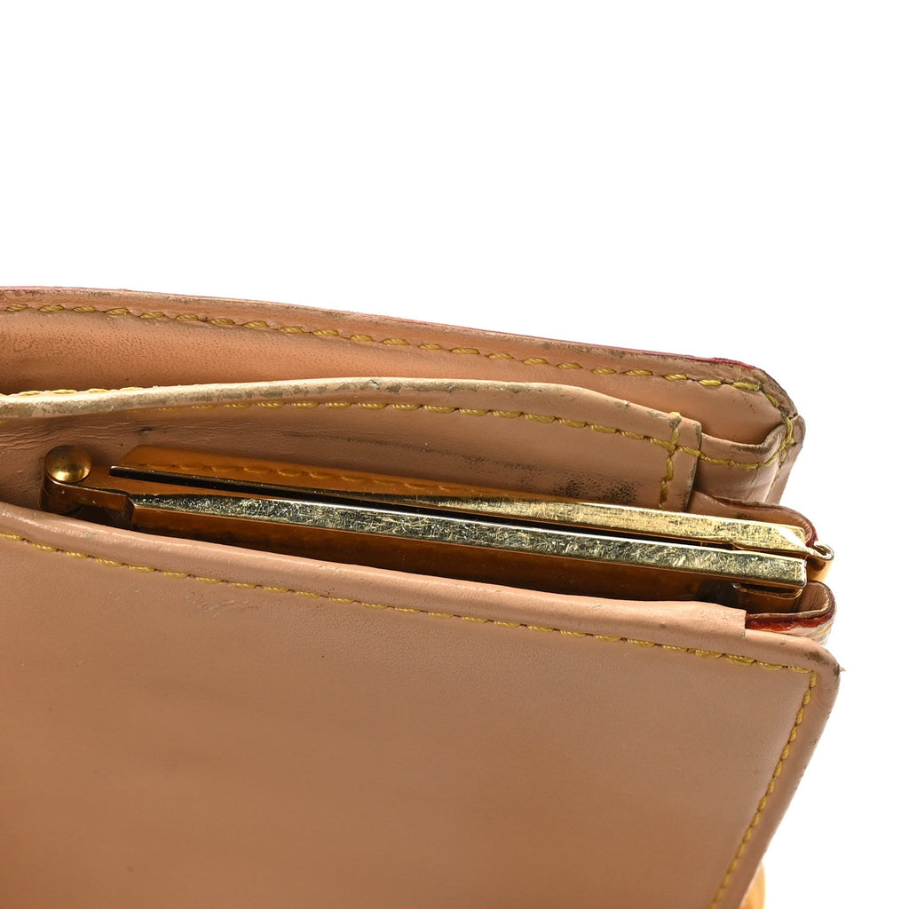 Louis Vuitton Monogram Multicolor French Purse Wallet White