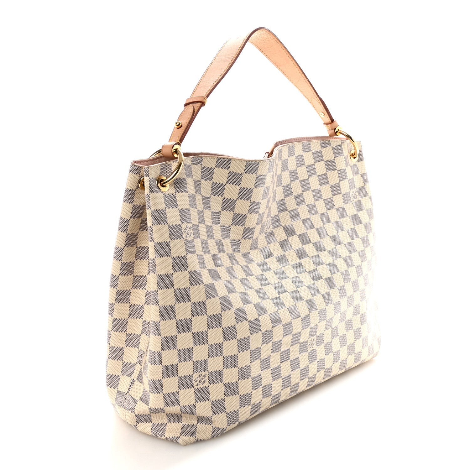 Louis Vuitton Damier Azur Graceful MM Rose Ballerine
