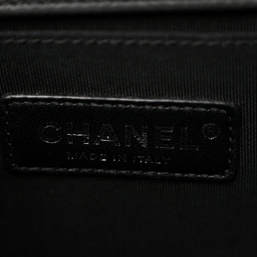 Chanel Calfskin Quilted Medium Boy Flap Black