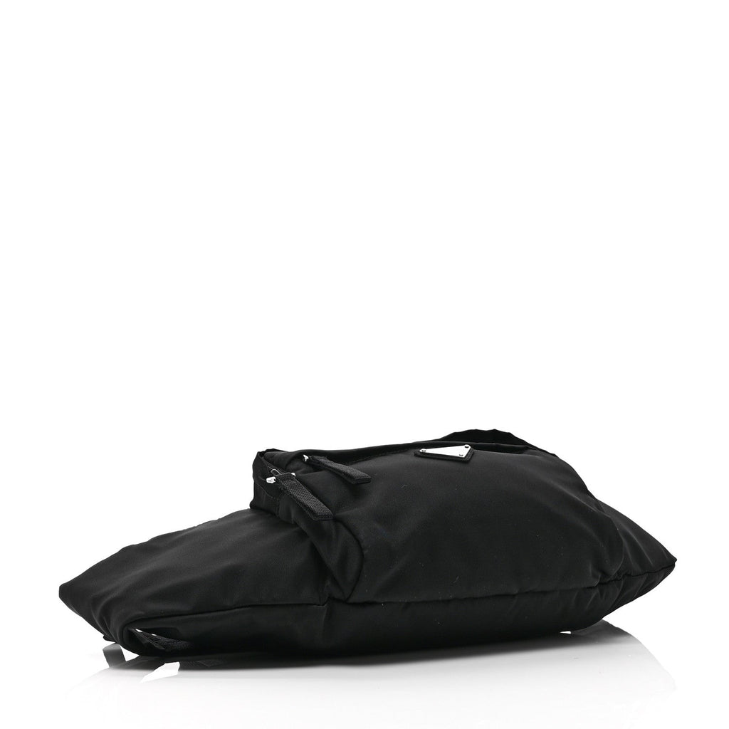Prada Tessuto Nylon Double Pocket Belt Bag Black