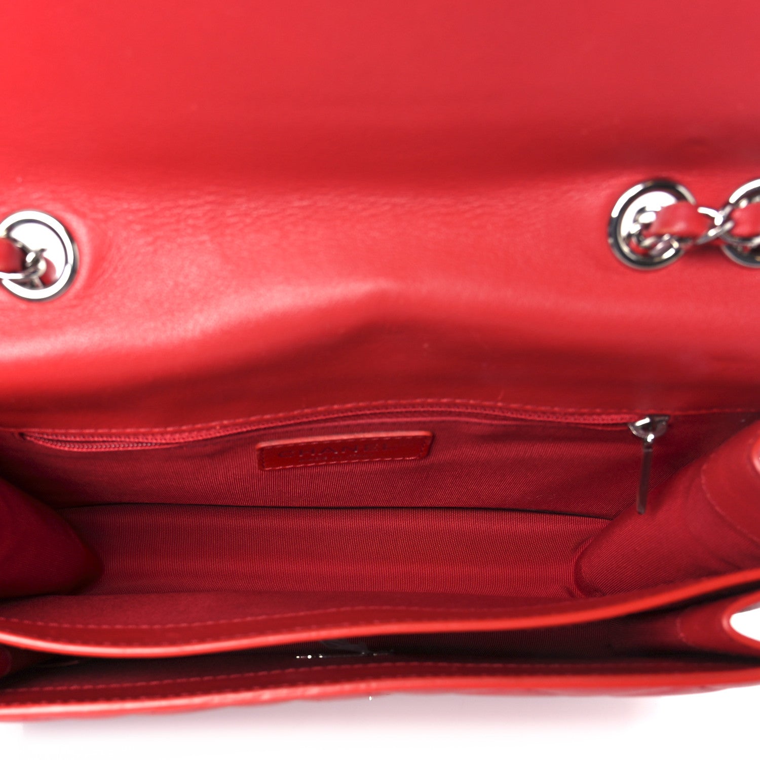 Chanel Caviar Quilted Small CC Box Top Flap Red