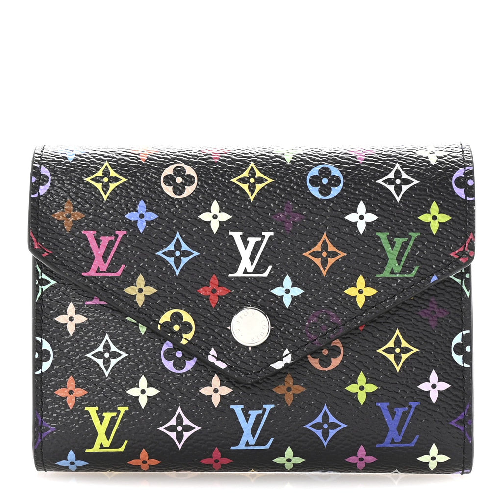 Louis Vuitton LV x TM Monogram Multicolor Victorine Wallet Black