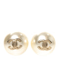 Pearl CC Large Earrings Gold