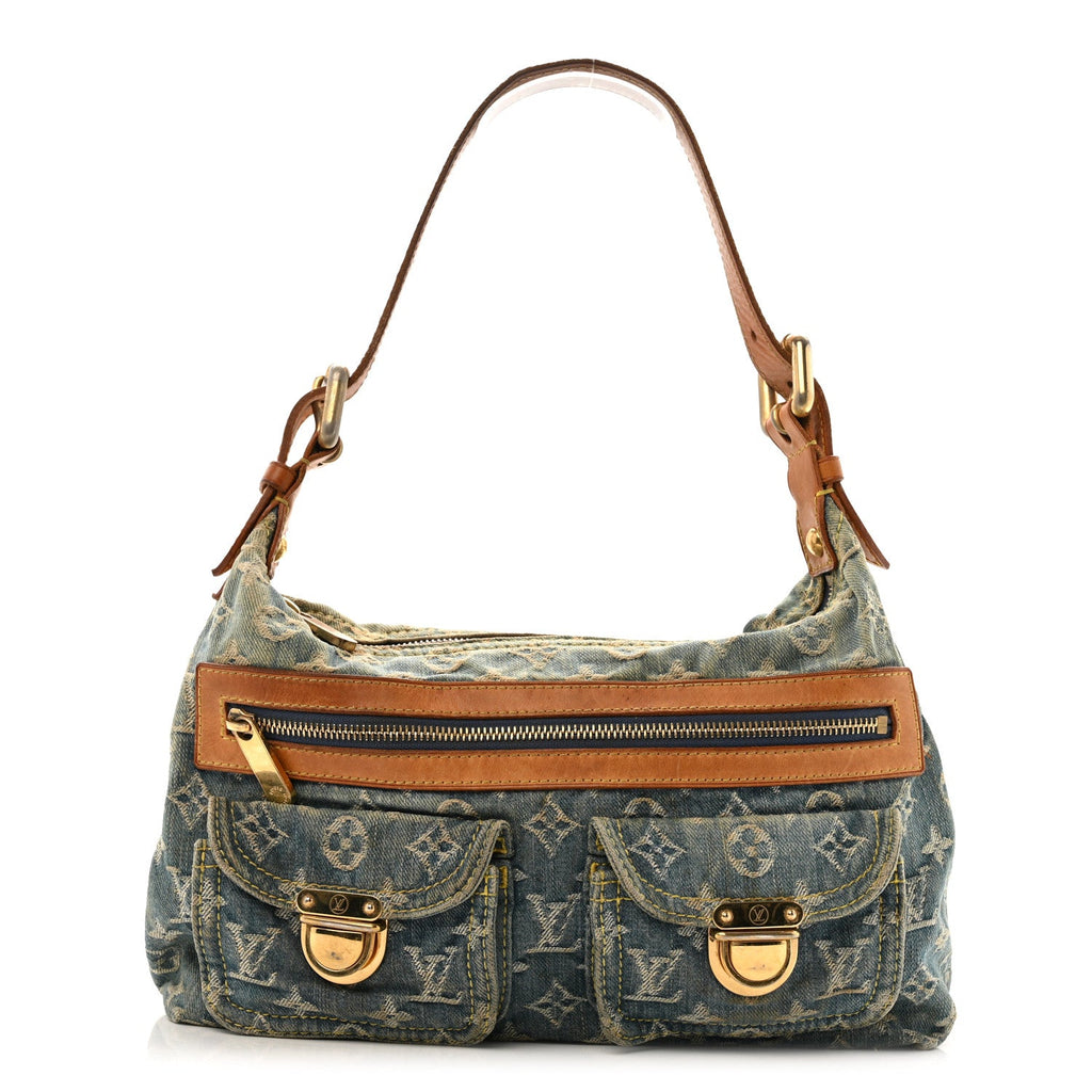 Louis Vuitton Monogram Denim Baggy PM Blue