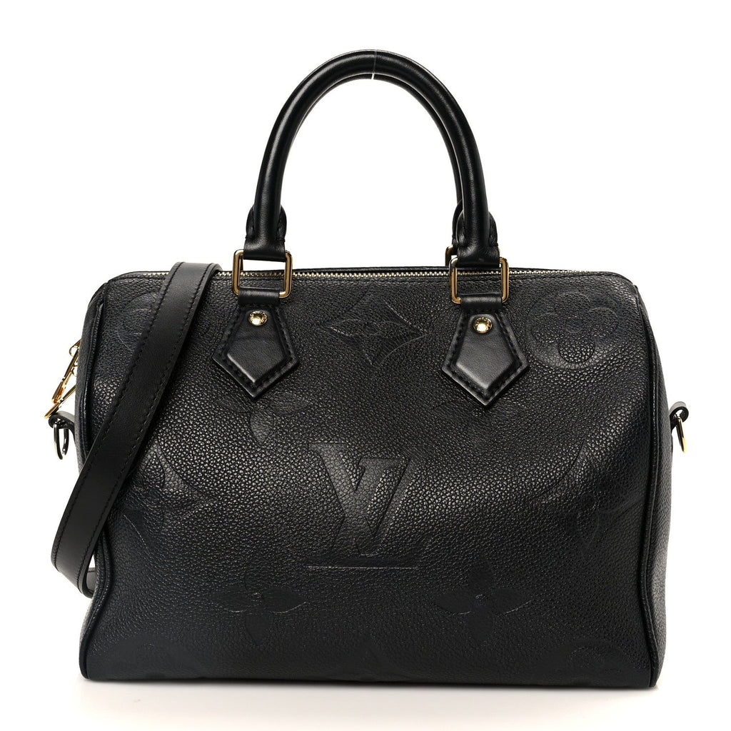 Louis Vuitton Empreinte Monogram Giant Speedy Bandouliere 25 Black