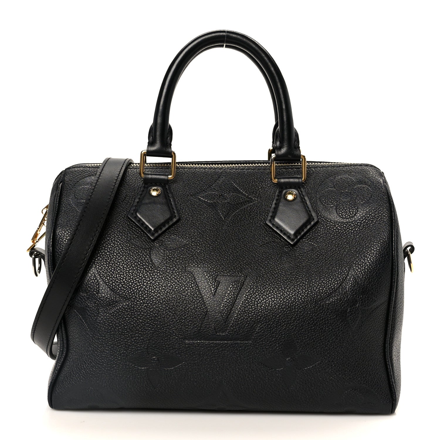 Louis Vuitton Empreinte Monogram Giant Speedy Bandouliere 25 Black