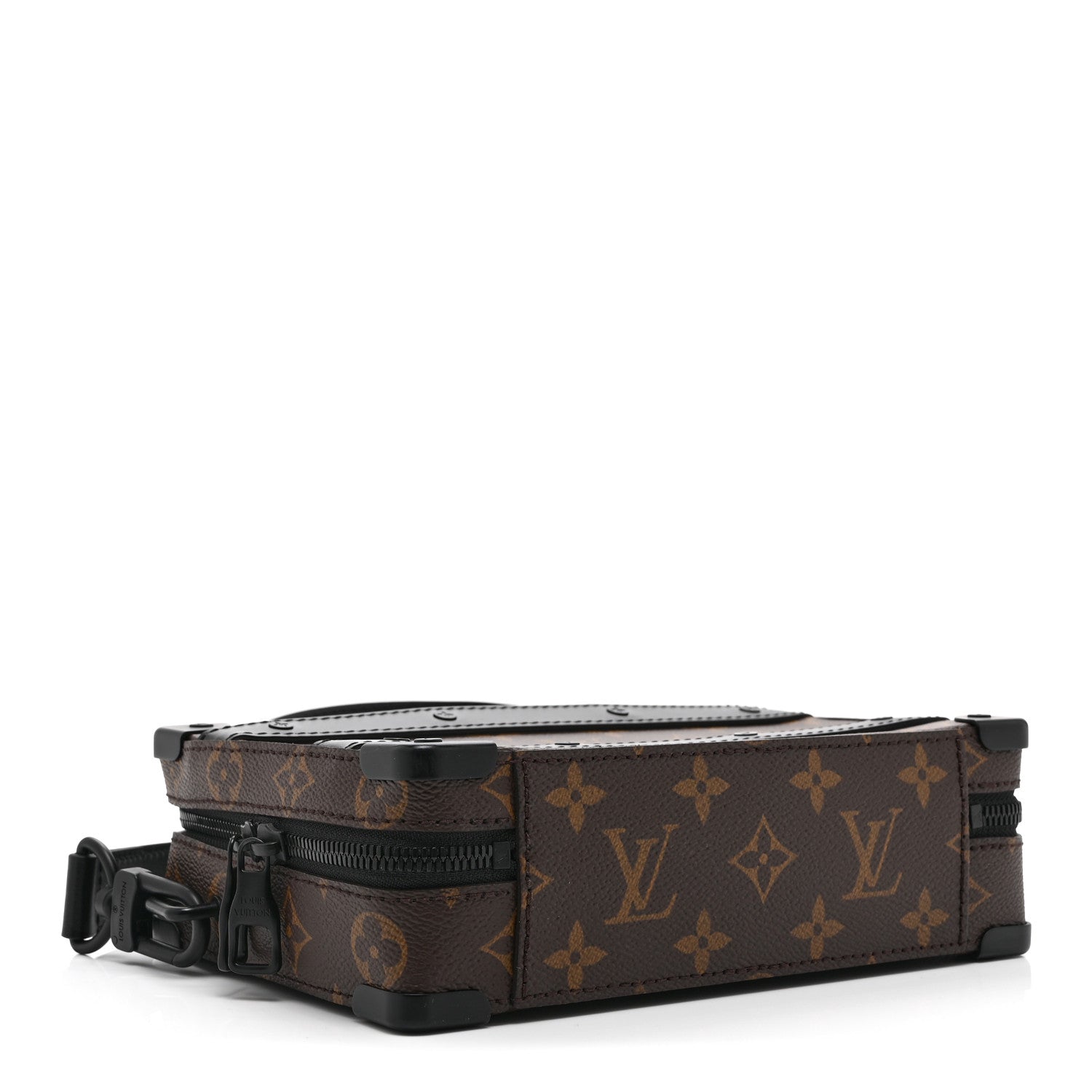 Louis Vuitton Monogram Macassar Handle Soft Trunk Black