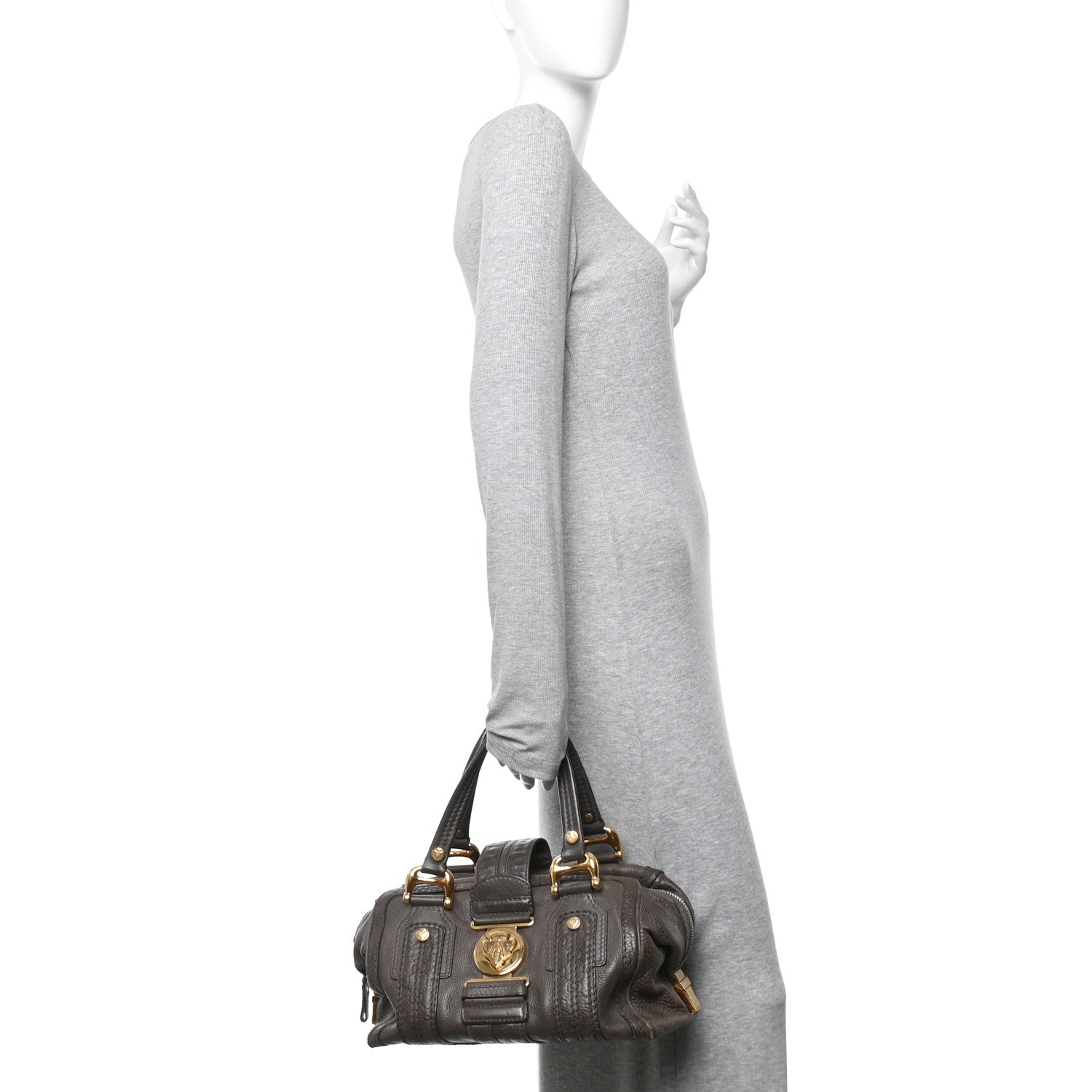 Gucci Guccissima Aviatrix Medium Boston Chocolate