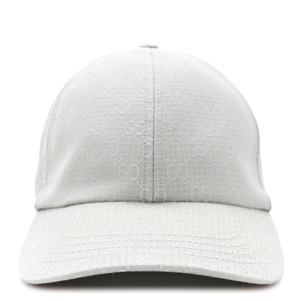 Gucci Monogram Ripstop Baseball Hat L Pale Green
